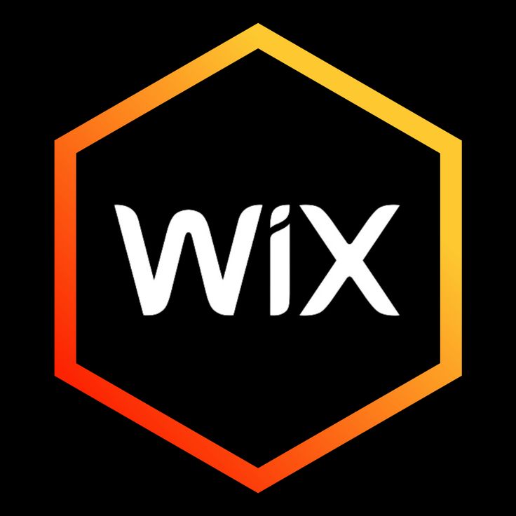 wix logo image with black background
