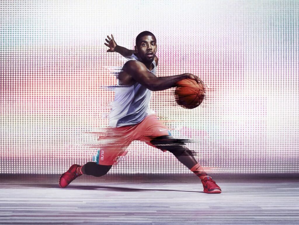 black man playing basket ball