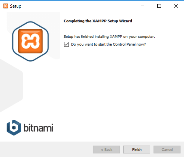 XAMPP control panel Apache MySQL localhost